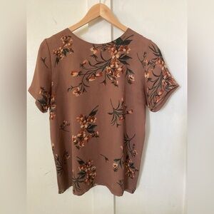 ZARA woman collection blouse fall florals size medium